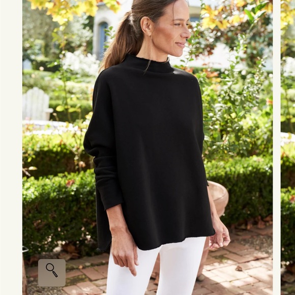 Frank & Eileen Black Cowl Neck Sweater - Picture 1 of 3